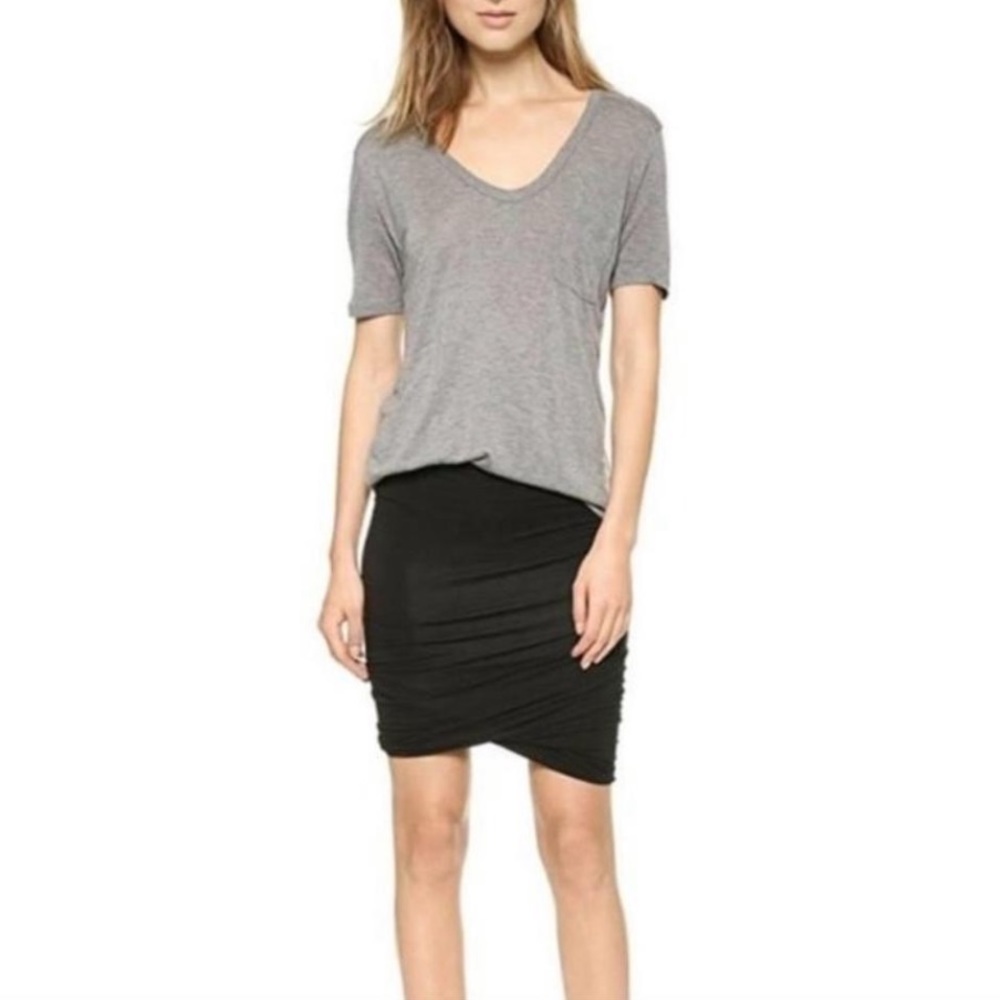 T Alexander Wang twist skirt - black